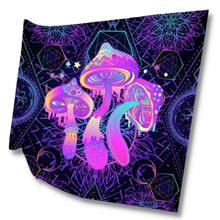 Load image into Gallery viewer, Glowing Mushrooms Wall-Hanging
